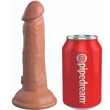 Dildo in Silicone Elite con Vibrazioni e Ventosa, 17,8 cm